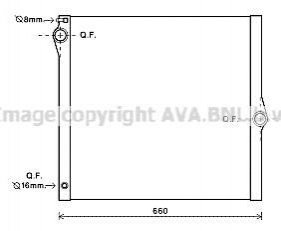 BWA2436 AVA COOLING Радиатор охлаждения двигателя (BWA2436) AVA