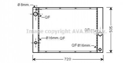 BWA2338 AVA COOLING Радиатор охлаждения двигателя (BWA2338) AVA