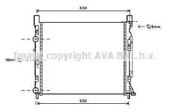 RTA2470 AVA COOLING Радиатор охлаждения двигателя (RTA2470) AVA