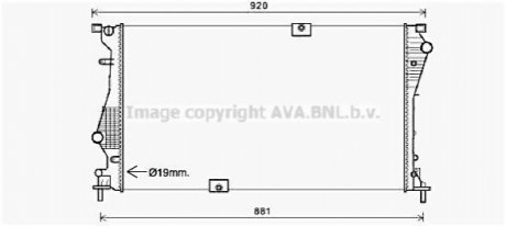 RTA2601 AVA COOLING Радиатор охлаждения двигателя (RTA2601) AVA