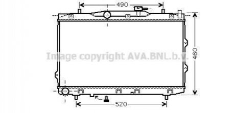KAA2074 AVA COOLING Радиатор охлаждения двигателя (KAA2074) AVA