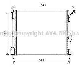 RTA2476 AVA COOLING Радиатор охлаждения двигателя (RTA2476) AVA