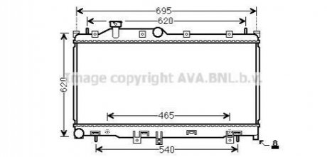 SU2110 AVA COOLING Радиатор охлаждения двигателя (SU2110) AVA