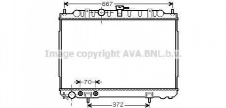 DN2239 AVA COOLING Радиатор охлаждения двигателя (DN2239) AVA