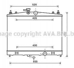 DN2338 AVA COOLING Радиатор охлаждения двигателя (DN2338) AVA