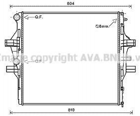 IV2125 AVA COOLING Радиатор охлаждения двигателя (IV2125) AVA