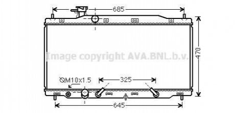 HD2269 AVA COOLING Радиатор охлаждения двигателя (HD2269) AVA