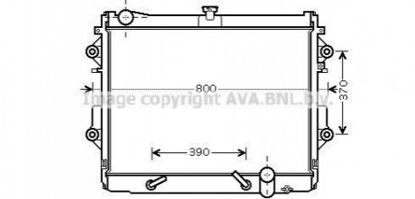 TO2491 AVA COOLING Радиатор охлаждения двигателя (TO2491) AVA