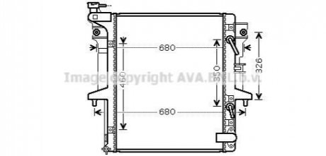 MT2204 AVA COOLING Радиатор охлаждения двигателя (MT2204) AVA