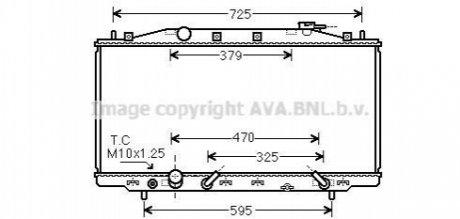 HD2224 AVA COOLING Радиатор охлаждения двигателя (HD2224) AVA