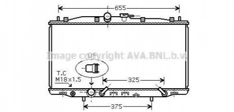 HD2179 AVA COOLING Радиатор охлаждения двигателя (HD2179) AVA