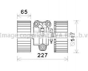 BW8470 AVA COOLING Вентилятор отопителя салона (BW8470) AVA