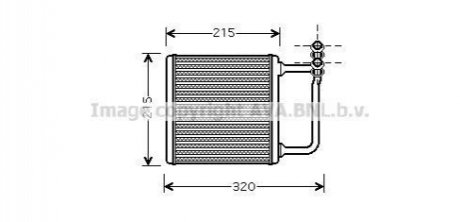 MSA6451 AVA COOLING Радиатор отопителя салона (MSA6451) AVA