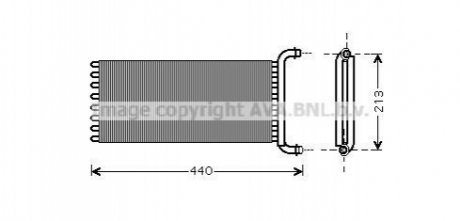 MSA6441 AVA COOLING Радиатор отопителя салона (MSA6441) AVA