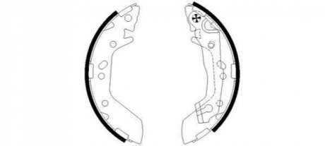 8DB 355 002-541 HELLA HELLA HYUNDAI щоки гальмівні Accent -05