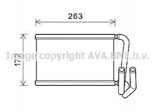 KA6169 AVA COOLING Радиатор отопителя салона (KA6169) AVA