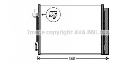 BWA5377D AVA COOLING Радиатор кондиционера (BWA5377D) AVA