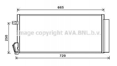 FTA5396D AVA COOLING Радиатор кондиционера (FTA5396D) AVA