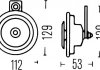 3BA 002 768-551 HELLA HELLA Звуковой сигнал 12V 400 Hz 72W (фото 2)