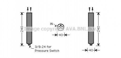 DND267 AVA COOLING Осушитель кондиционера (DND267) AVA