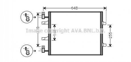 RTA5459 AVA COOLING Радиатор кондиционера (RTA5459) AVA