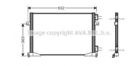 RTA5400 AVA COOLING Радиатор кондиционера (RTA5400) AVA