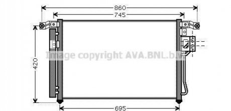 HY5176D AVA COOLING Радіатор кодиціонера