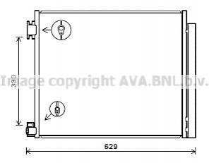 DN5422D AVA COOLING Радиатор кондиционера (DN5422D) AVA