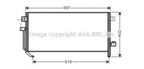 SU5060D AVA COOLING Радиатор кондиционера (SU5060D) AVA