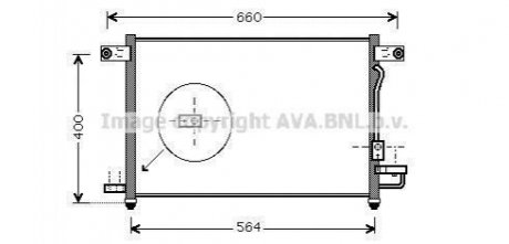 DW5061D AVA COOLING Радиатор кондиционера (DW5061D) AVA