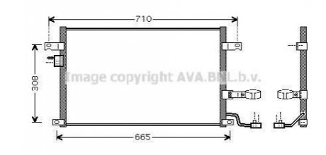 DW5056D AVA COOLING Радіатор кодиціонера