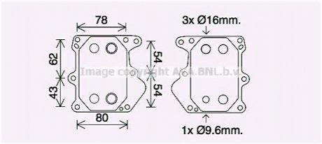 FD3625 AVA COOLING Радиатор масляный (FD3625) AVA