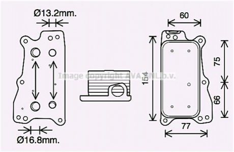 MS3688 AVA COOLING Радіатор масляний MB E211 , E212 , S221 , ML164 , GL164 (MS3688) AVA