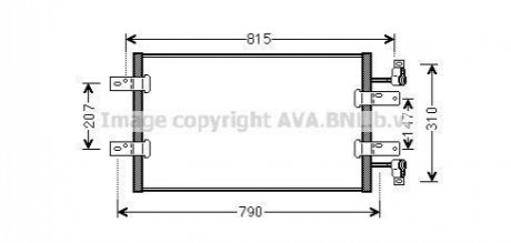 RTA5451 AVA COOLING Радіатор кодиціонера