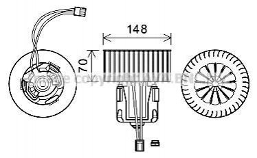 BW8539 AVA COOLING Компресор салону