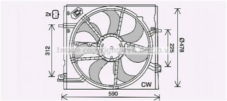 DN7536 AVA COOLING Вентилятор