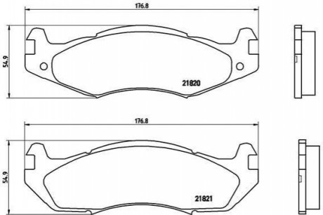 P37 001 BREMBO Гальмівні колодки дискові