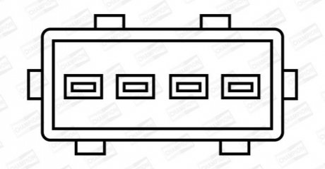 BAEA345 CHAMPION CHAMPION RENAULT котушка запалювання Clio 1,2 Cangoo 1,2 97- Laguna 2,0 01-.