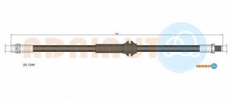 05.1244 ADRIAUTO ADRIAUTO BMW Шланг гальмівний лів/прав 1 Купе M 3.0 11-12