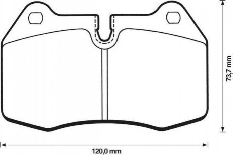 571852J Jurid JURID BMW Тормозные колодки передн. 7 серия E38 95-