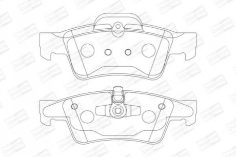 573202CH CHAMPION CHAMPION DB гальмівні колодки задн.GL/ML W164,R251