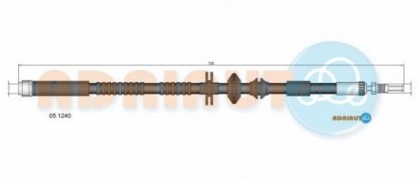 05.1240 ADRIAUTO ADRIAUTO шланг гальмівний перед. BMW 5 F10