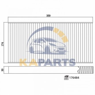 176484 FEBI BILSTEIN FEBI Фильтр салона вугільний VW ID3/ID4/ID5, AUDI Q4, SKODA Enyaq iV