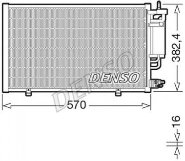 DCN10051 DENSO Конденсер кондиціонера