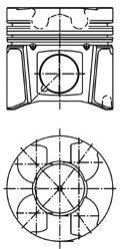 40079600 KOLBENSCHMIDT Поршень, комплект OPEL/RENAULT/NISSAN Movano,Vivar