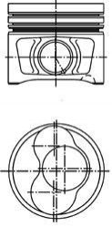 40409610 KOLBENSCHMIDT Поршень двигуна 3-4 циліндри VAG Ø81.26