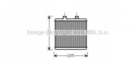 MS6472 AVA COOLING Теплообмінник, Система опалення салону