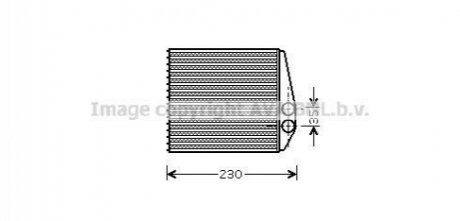 OLA6355 AVA COOLING Теплообмінник, Система опалення салону