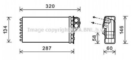 CNA6279 AVA COOLING Теплообмінник, Система опалення салону