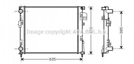 RTA2303 AVA COOLING Радиатор, Система охлаждения двигателя